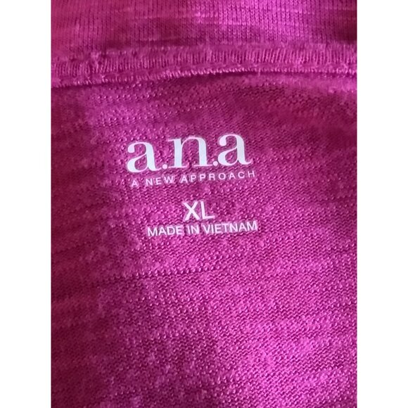 A New Approach Womens Ruffle Sleeve Scoop Neck Top Fuchsia Size XL - Picture 7 of 8